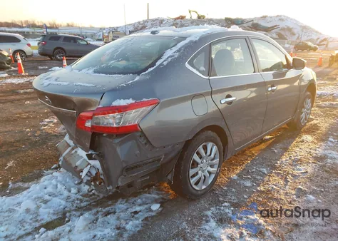 2015 Nissan Sentra Sv from USA, damaged, VIN 3N1AB7AP4FL644733